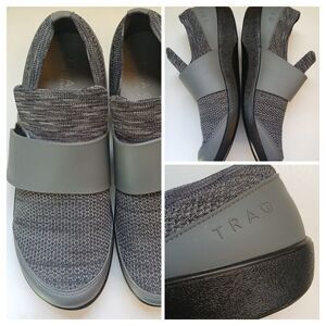 TRAQ by ALEGRIA Womens Sz 9, 9.5 Eu 40  The KWIK Gray/Black Comfort Walking Shoe